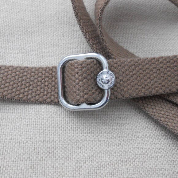 Kipling Nylon Beige Tan Crossbody Bag Should Bag 6.5"x9.5"x2.75" No monkey - Picture 8 of 13